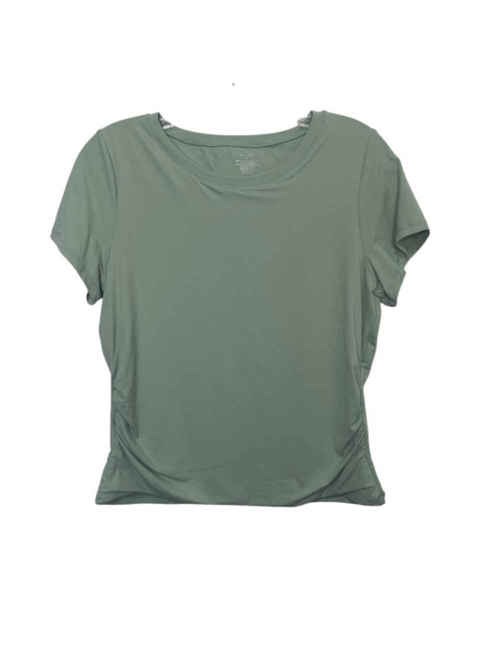 Qinsen‎ Short Sleeve Shirt Top Womens Sage Green XL New